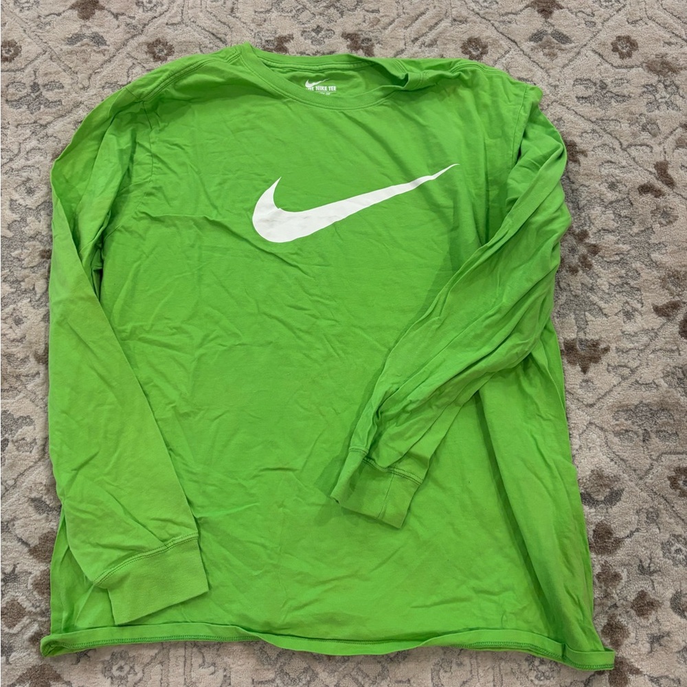 Nike Green Long Sleeve Shirt